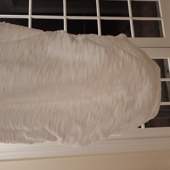 Rosie's Pope Jeni Ruched Textured White Maternity Top. NEW NWT! - Picture 9 of 16